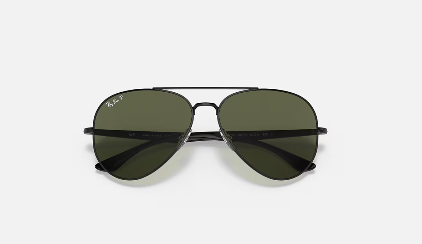 RB-D1 (Ray-ban RB3675 polished black frame/green polarised lenses) 1225915019