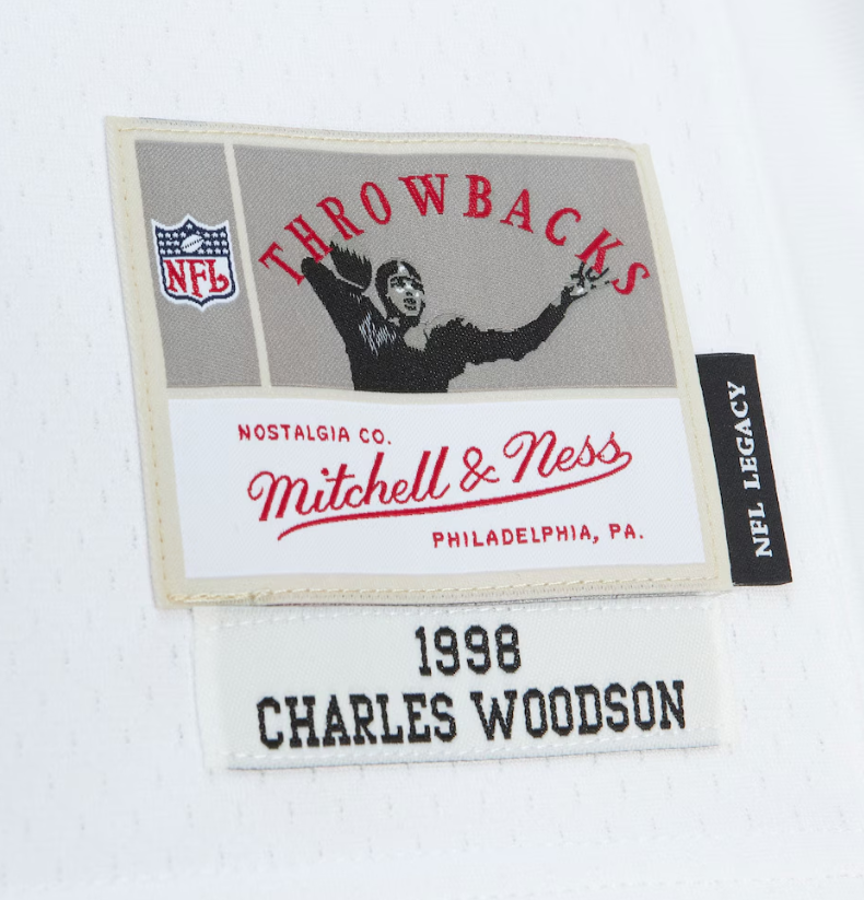 MNA-P49 (Mitchell & ness legacy jersey oakland raiders charles woodson chl 98-99 road white) 1225910869