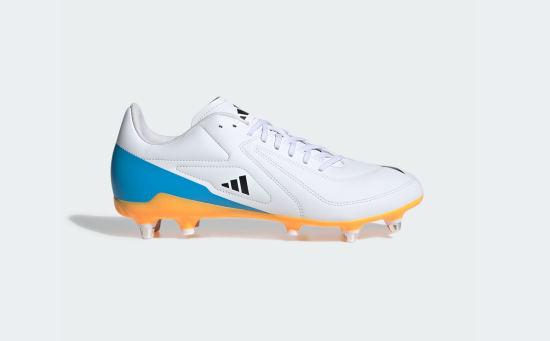 A-C72 (Adidas RS15 soft ground boots white/lucid aquamarine/lucid tangerine) 122597214