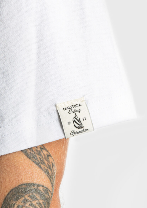 NTA-V14 (Nautica oversized box fit arch logo short sleeve t-shirt white) 122593913