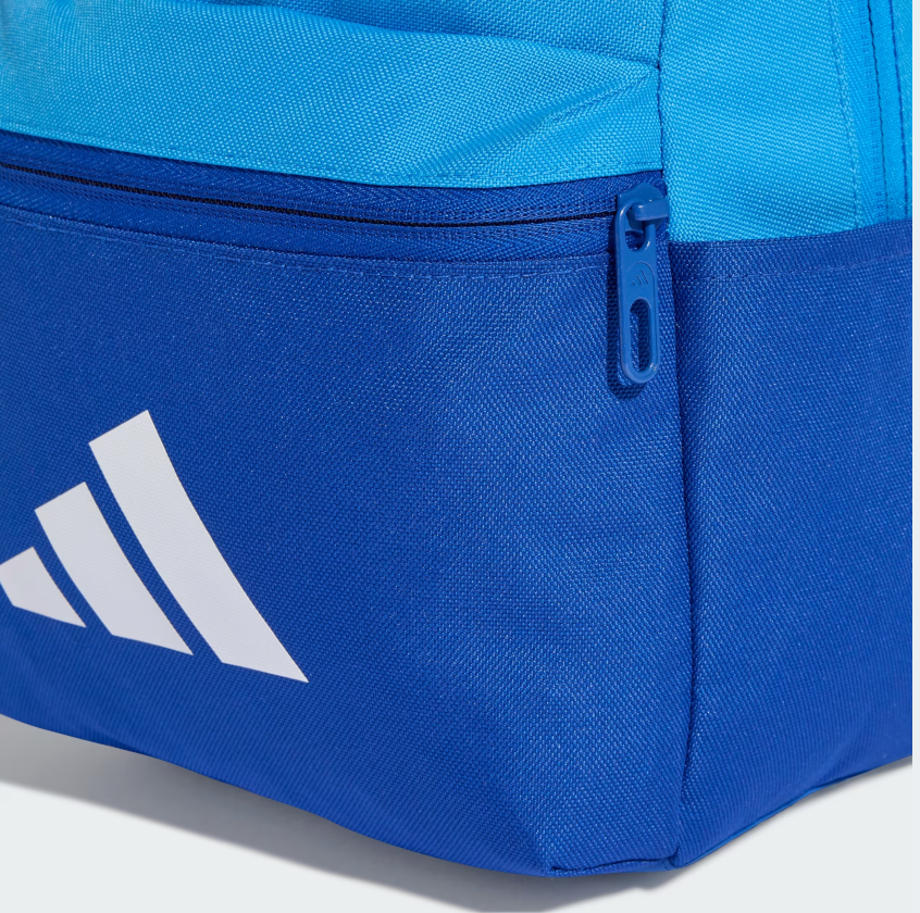 AE-Z8 (Adidas 3 bar logo backpack kids lucid ray blue/royal blue/white) 12691927