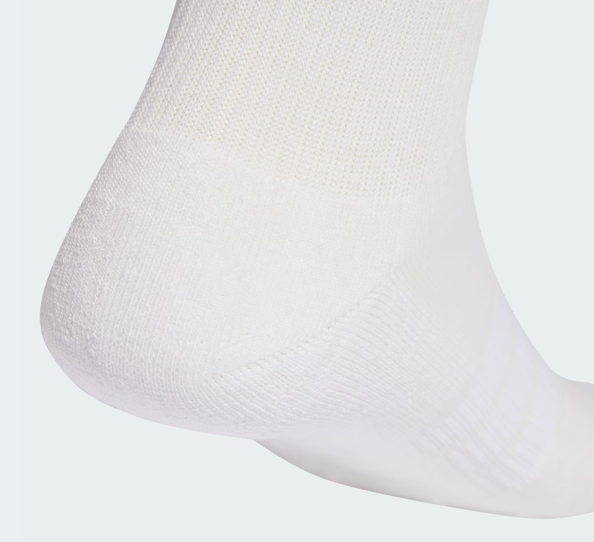 AA-C30 (Adidas essentials cushioned crew socks 6 pack white/black) 22691927