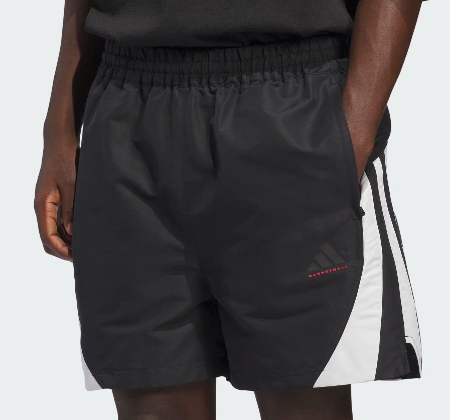 AA-V30 (Adidas basket ball woven shorts black/pure ruby) 22696251