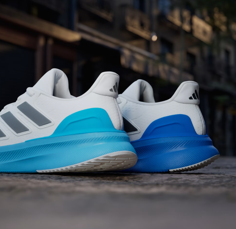 A-T72 (Adidas ultrarun 5 running shoes crystal white/black/blue) 32697214