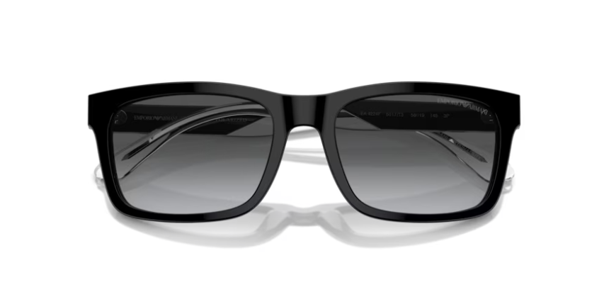 EA-B (Emporio armani shiny black frame/dark grey polarized lenses) 326914476