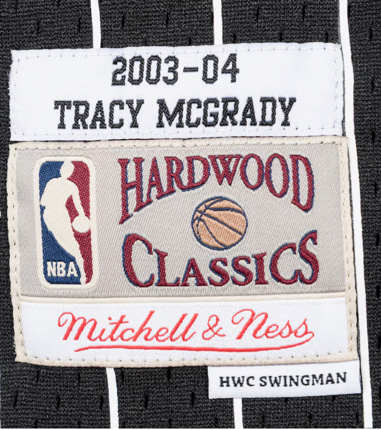 MNA-S39 (Mitchell & ness swingman jersey magic tmac 03-04 road black) 122498695