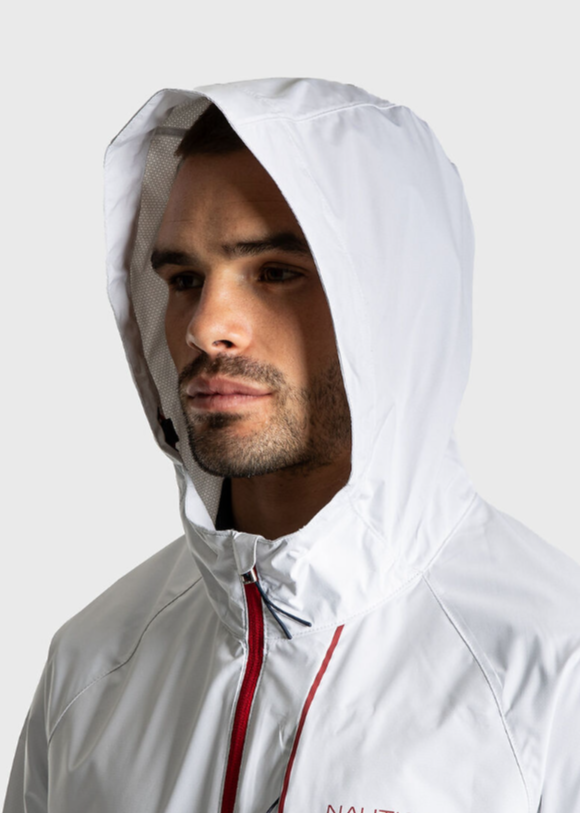 NTA-X15 (Nautica lightweight packable shell jacket bright white/navy) 42698696