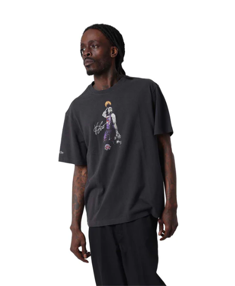 MNA-A51 (Mitchell & ness NBA dunk tee toronto raptors vince carter washed black) 42693043