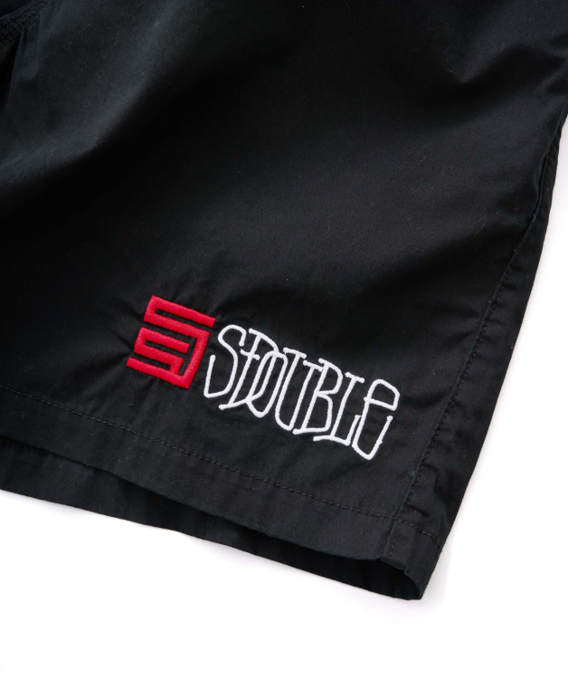 SSA-T (S/Double timeless poplin volley shorts black) 7263478