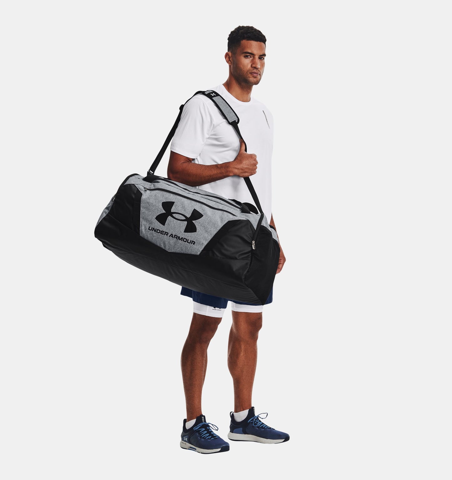 UAE-P2 (Under armour undeniable 5 duffel large pitch gray/medium heather/black) 102394347