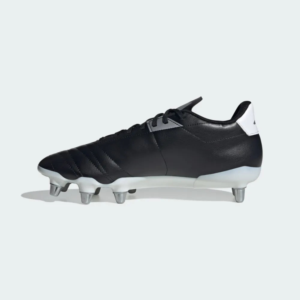 A-X69 (Adidas kakari soft ground rugby boots black/metallic silver) 72497165