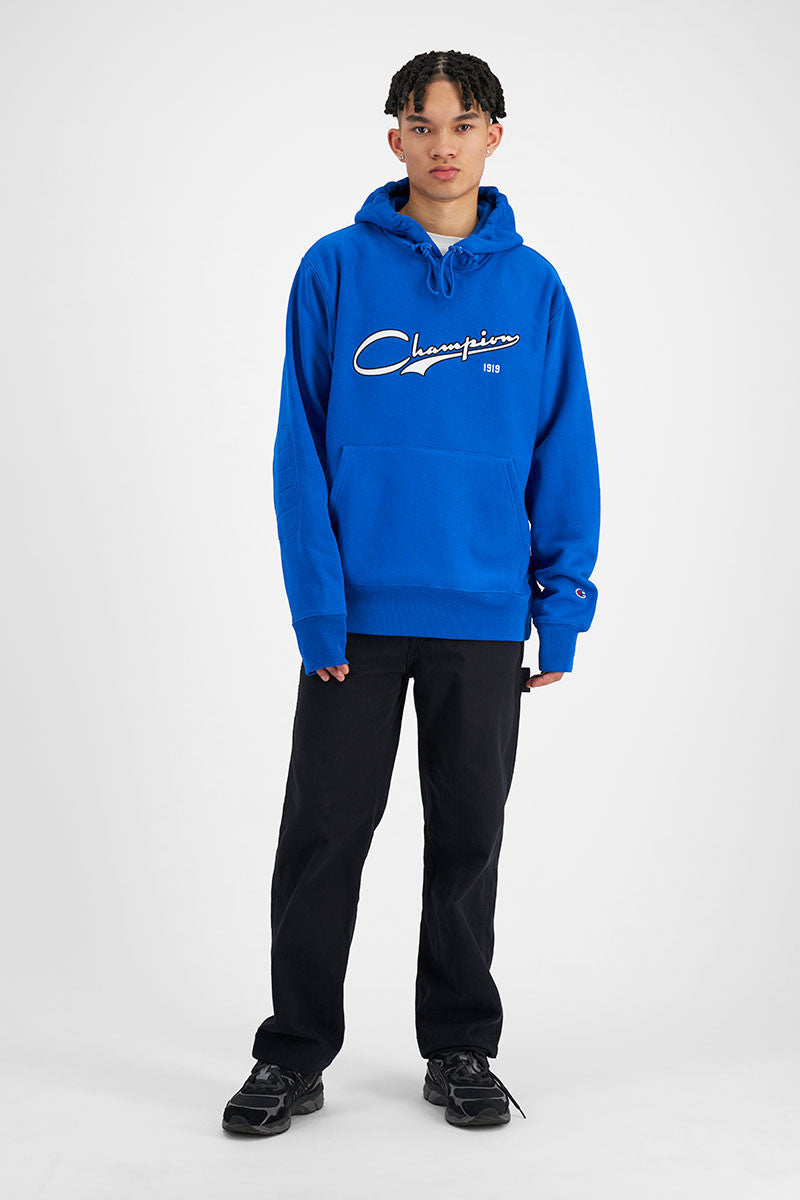 CA-P11 (Champion reverse weave collegiate cursive logo hoodie pelican) 72396037 CHAMPION