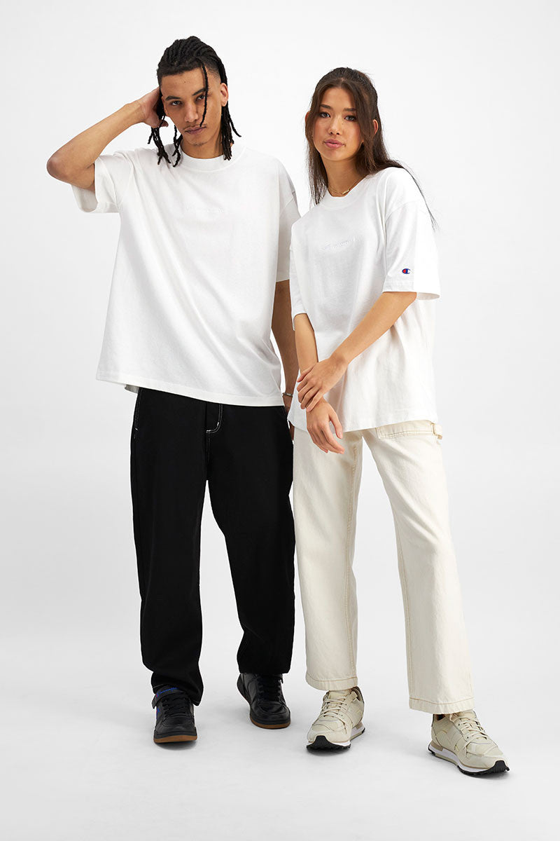 CA-T11 (Champion heritage new script tee white/white) 72392603 CHAMPION