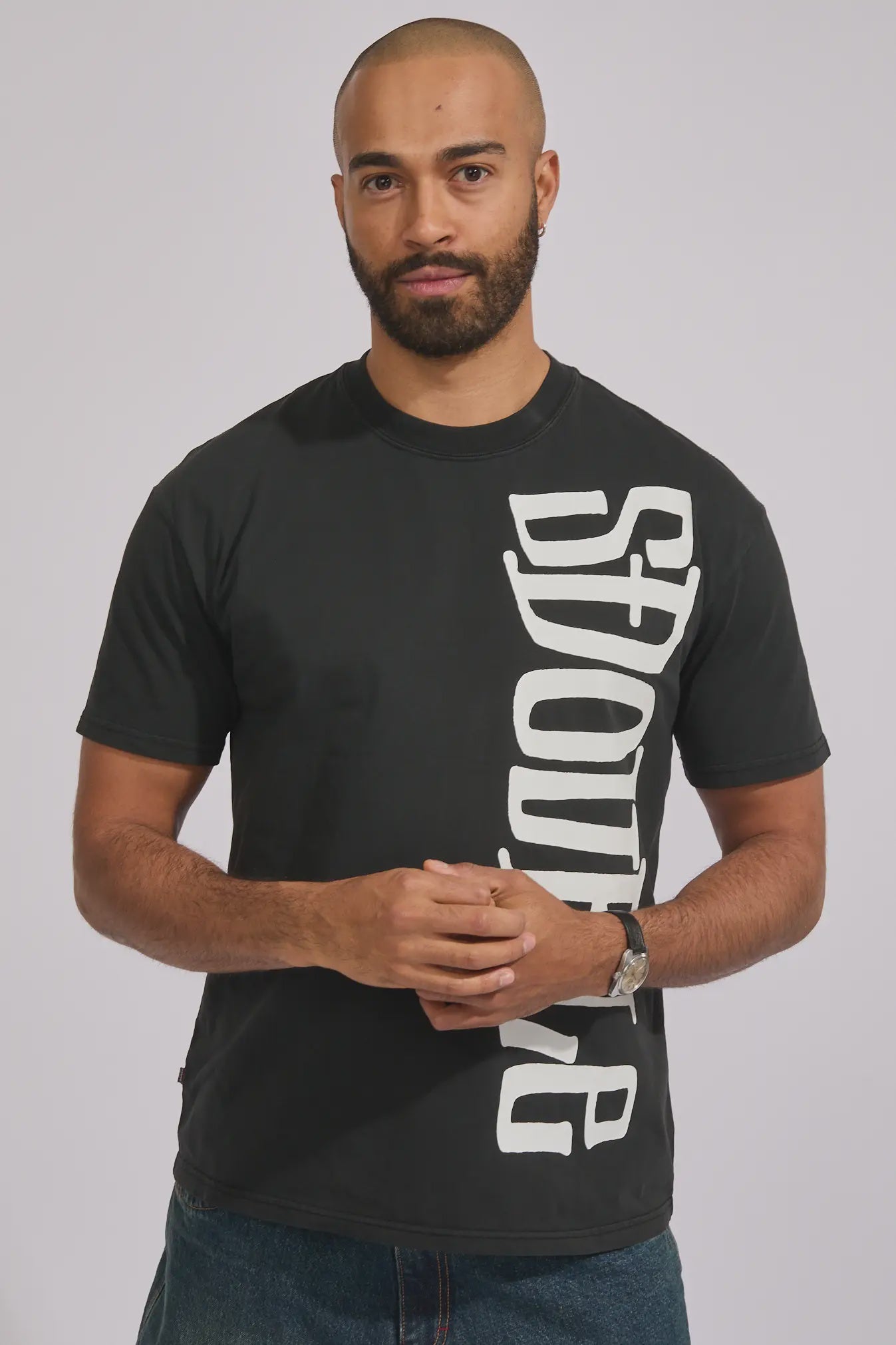 SSA-B1 (S/Double big block heavy weight t-shirt overdye black) 92693260