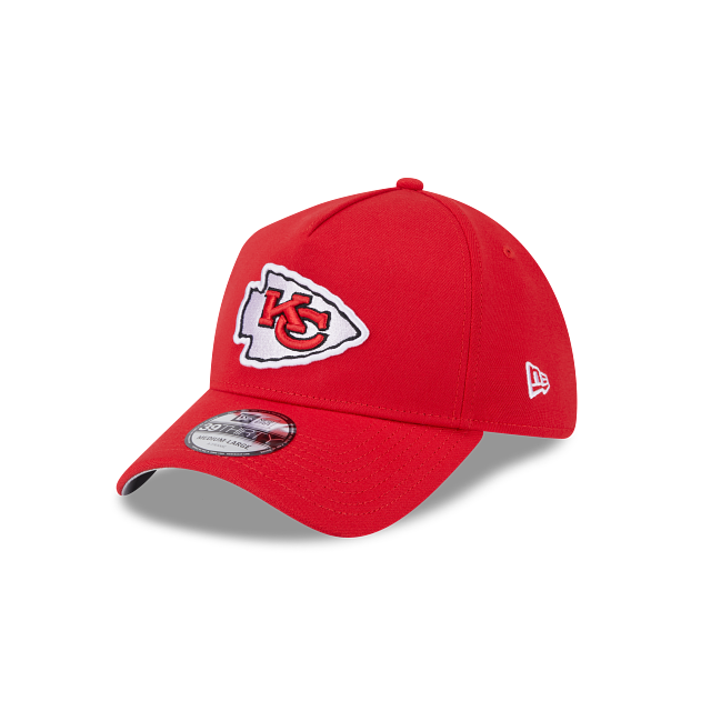 NEC-V61 (New era 3930 A frame flexfit nfl block year kansas city chiefs hat red) 32593070