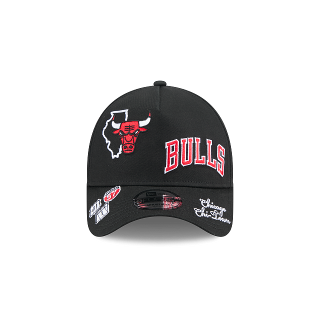 NEC-W72 (New era 940 A frame NBA all over print chicago bulls black snapback osfm) 32692670