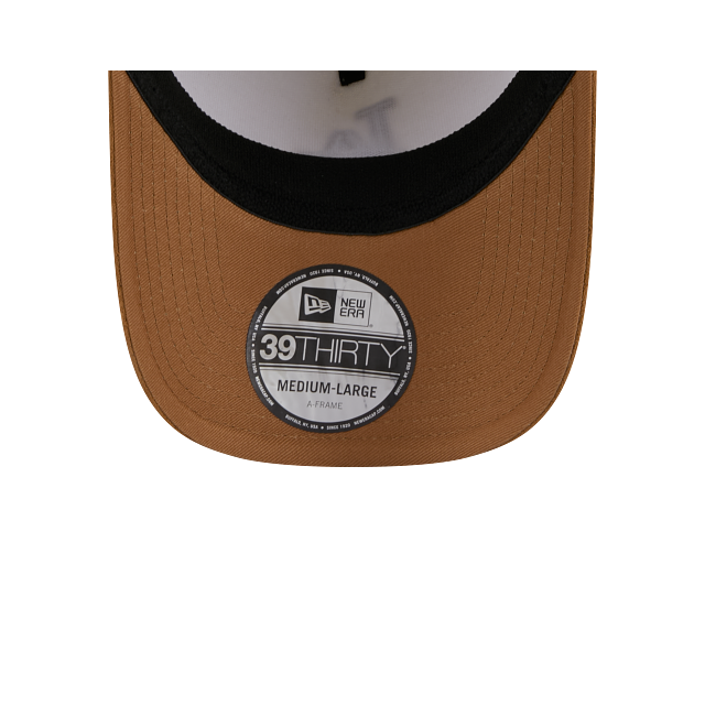 NEC-T61 (New era 3930 A frame flexfit 2 tone wheat suede los angeles dodgers hat chrome white/wheat) 32593070