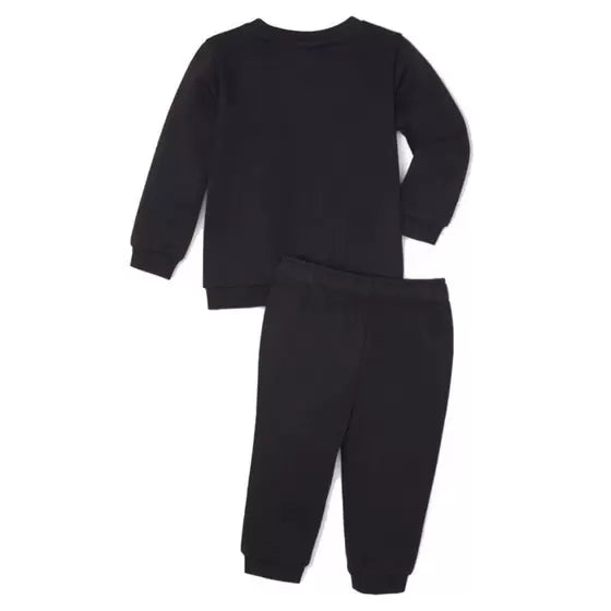 PA-I10 (Puma minicats essentials crewneck and jogger set infants black/white) 22493000