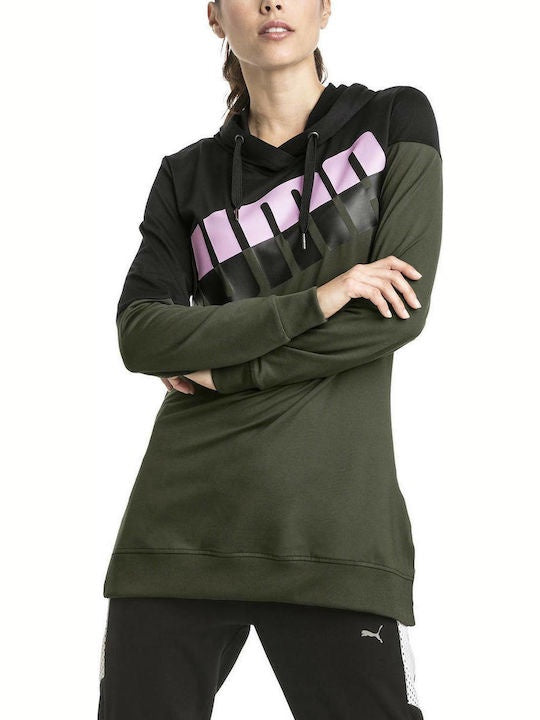 PA-S ( A.C.E. BLOCKED HOODIE BLK FORE PUMA BLK/FOREST) 81894500