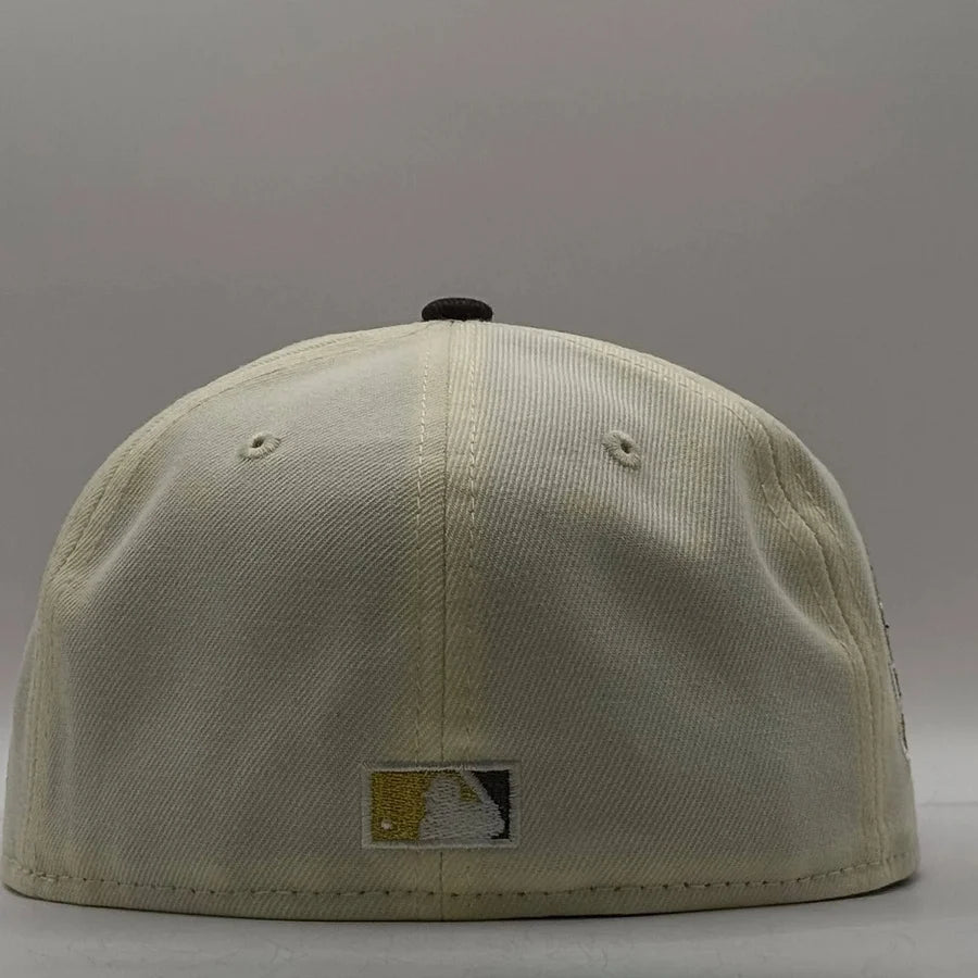 NEC-C71 (New era 5950 black chrome copperstown los angeles dodgers 60 chrome/black fitted hat) 12693970