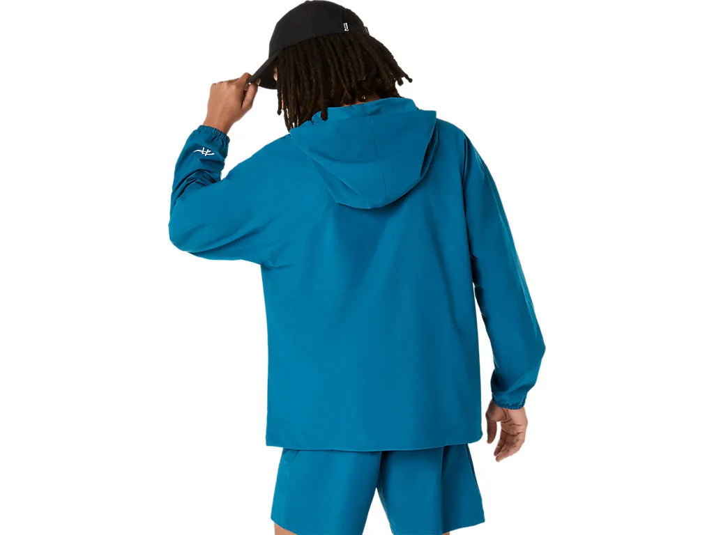 ASA-Q1 (Asics heritage double weave relaxed anorak dark teal) 32698500