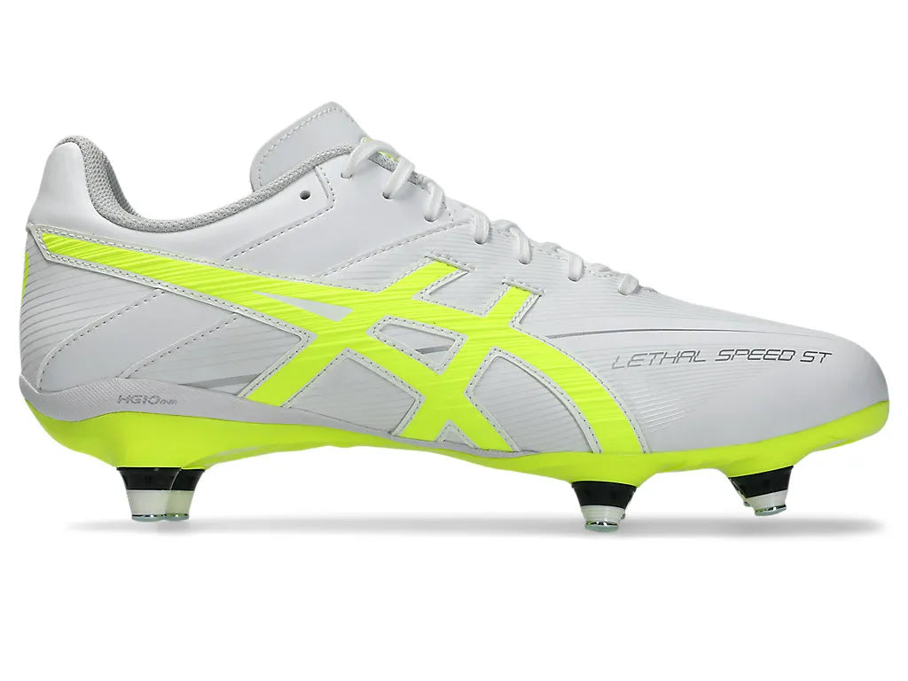 AS-O19 (Asics lethal speed st 3 boot white/safety yellow) 526910150