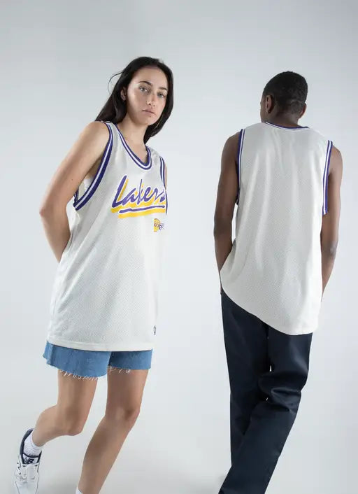 NBAA-J4 (Nba essentials brampton mesh tank lakers vintage white) 112394347