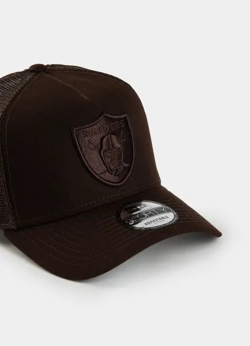 NEC-O70 (New era 940 A frame burnt wood las vegas raiders trucker snapback brown osfm) 122592450