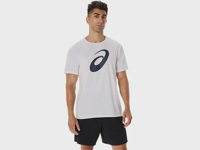 ASA-M (Asics spiral logo graphic cotton blend t-shirt brillant white) 42592700