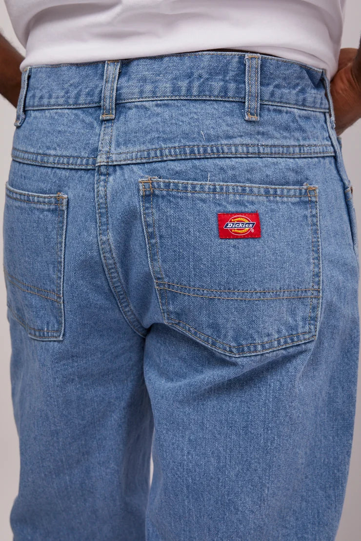 D-F5 (Dickies relaxed straight fit 5 pocket denim jean light indigo) 32295650 DICKIES