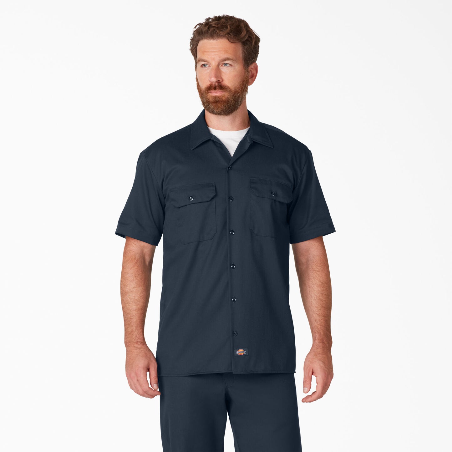 D-Q2 (Short sleeve work shirt dknavy) 72093045 DICKIES