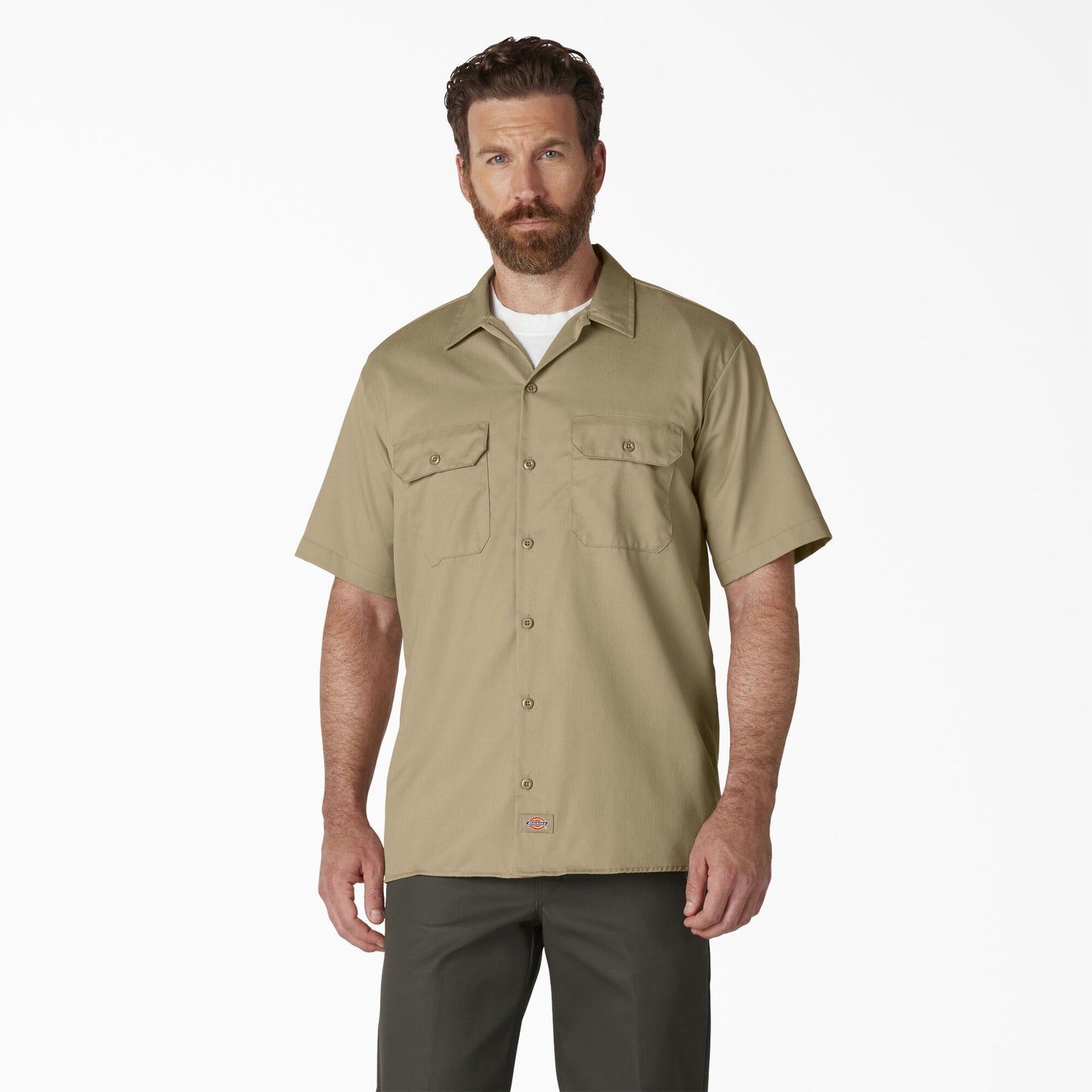D-S2 (Short sleeve work shirt khaki) 72093045 DICKIES