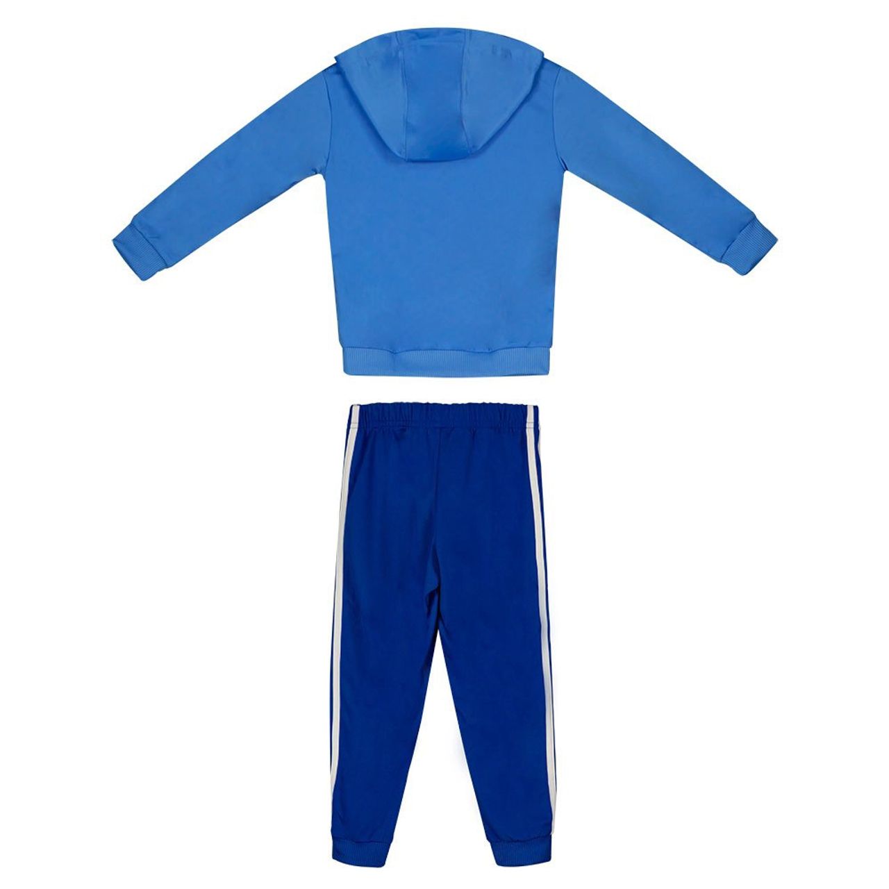 AA-X19 (Adidas 3-stripes essentials shiny tracksuit blue fusion/white) 32294095 ADIDAS