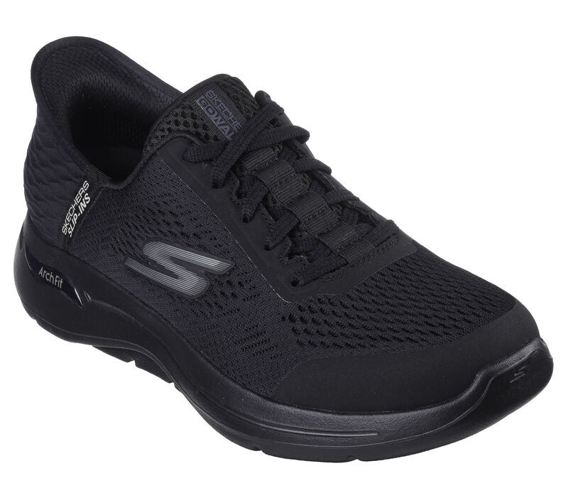 S-N11 (Skechers slip ins go walk arch fit simplicity extra wide black) 82399316