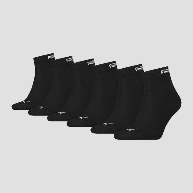 PA-U9 (Puma elements quarter socks 6 pack black) 122392000