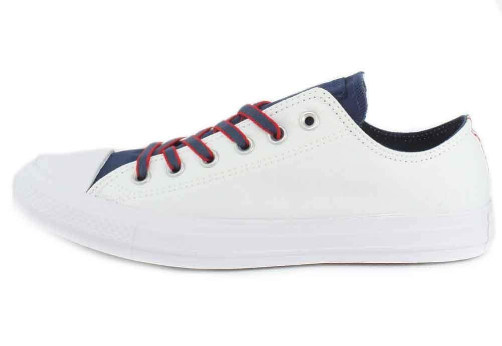 CT-E30 (CT COURT PREP BLOCK LO WHT/NAVY/RED) 61894360 - Otahuhu Shoes