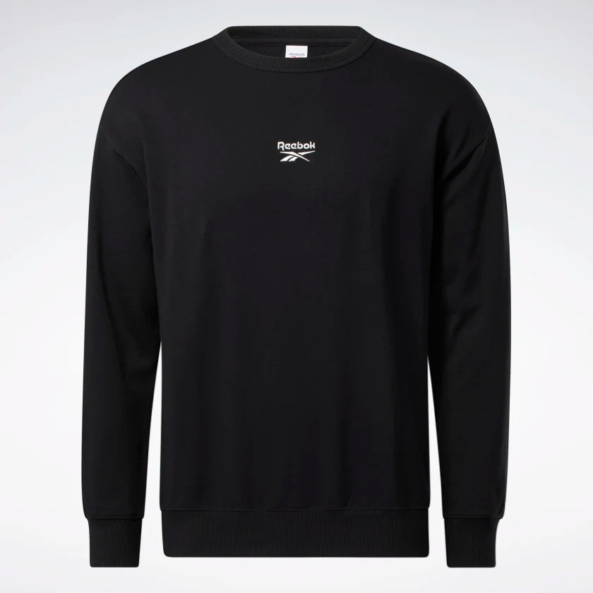 RA-Z1 (Reebok classic small vector crew sweatshirt black/chalk) 32295115 REEBOK