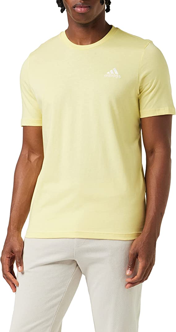 AA-E18 (Esseentials Small Logo Tee Yellow/White) 12392050 ADIDAS