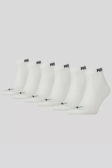 PA-V9 (Puma elements quarter socks 6 pack white) 122392000