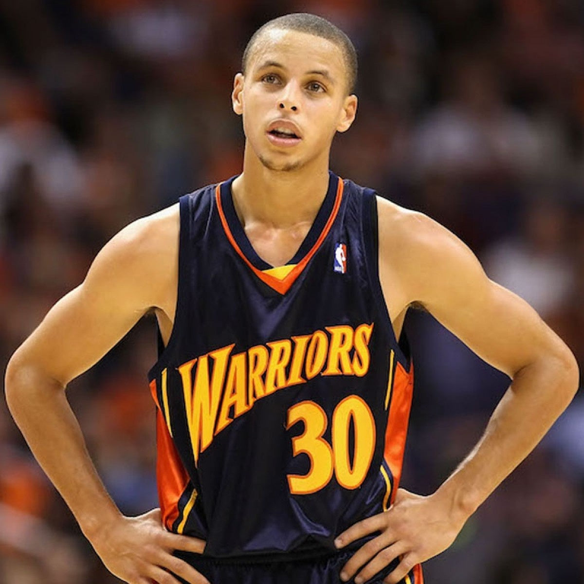 MNA-F (NBA SWING JERSEY WARRIORS #30 Stephen Curry ROAD 09-10 NAVY) 321098260 MITCHELL AND NESS