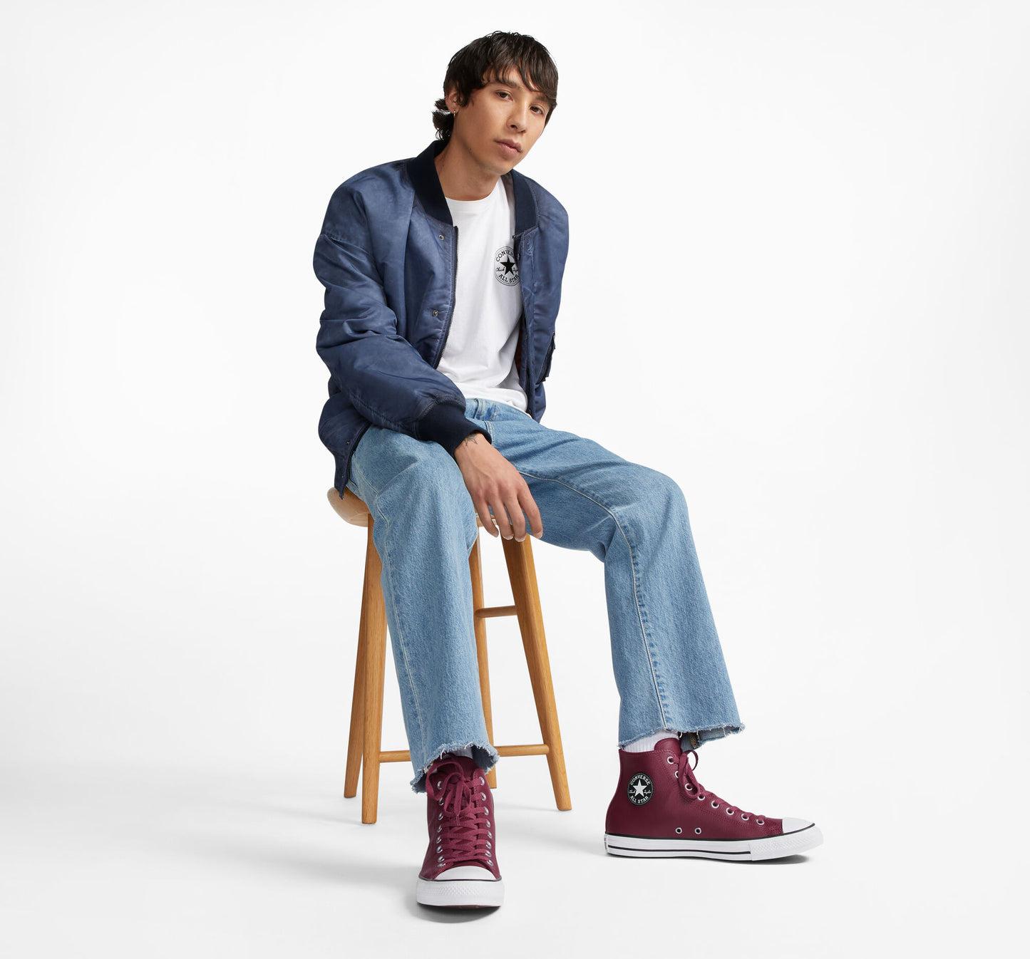 CT-M36 (Converse seasonal colour leather hi cherry vision) 42396100 CONVERSE