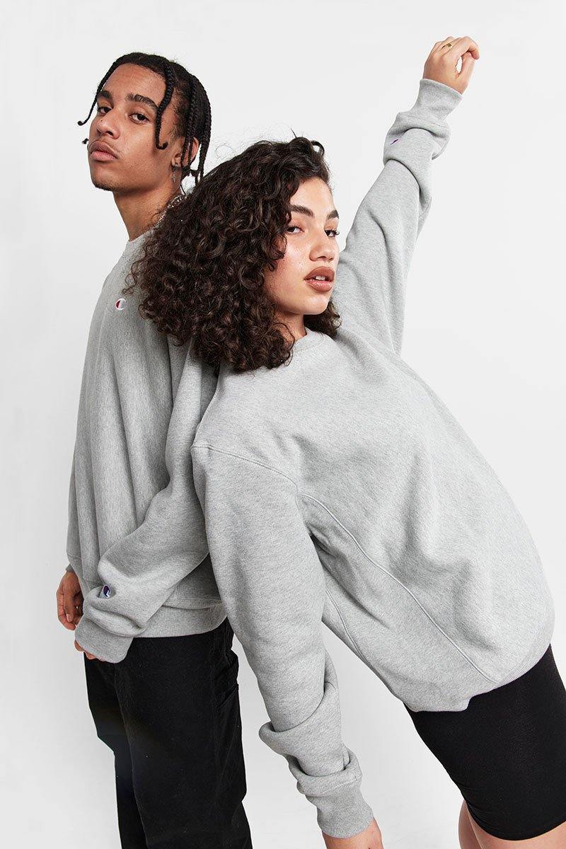 CA-Q8 (Reverse weave small c crew oxford grey) 72195217 - Otahuhu Shoes