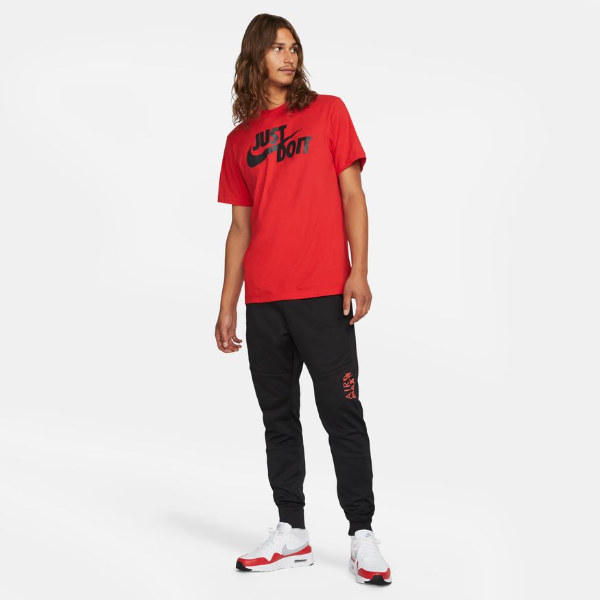 NA-O41(Nike Sportswear JUST DO IT Men's T-Shirt Red/Black) 12392046 NIKE