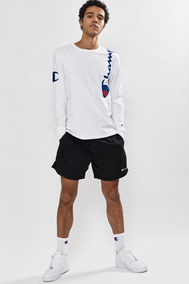 CA-Y5 (HA HT LS TEE SCRIPT WIT/WHITE)71993478 - Otahuhu Shoes