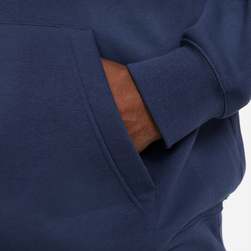 NA-E38 (Nike sportswear club pullover hoodie midnight navy/white) 72293581 NIKE