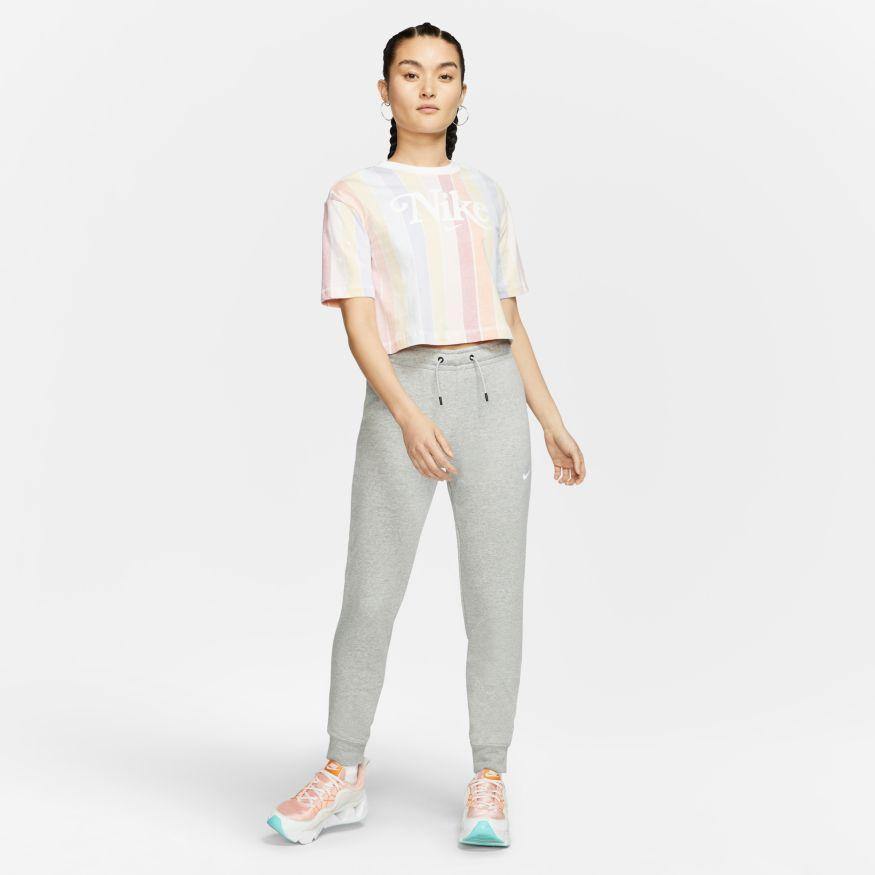 NA-G28 (W nsw essential pant tight fleece mr dark heather/grey/white) 12194092 - Otahuhu Shoes