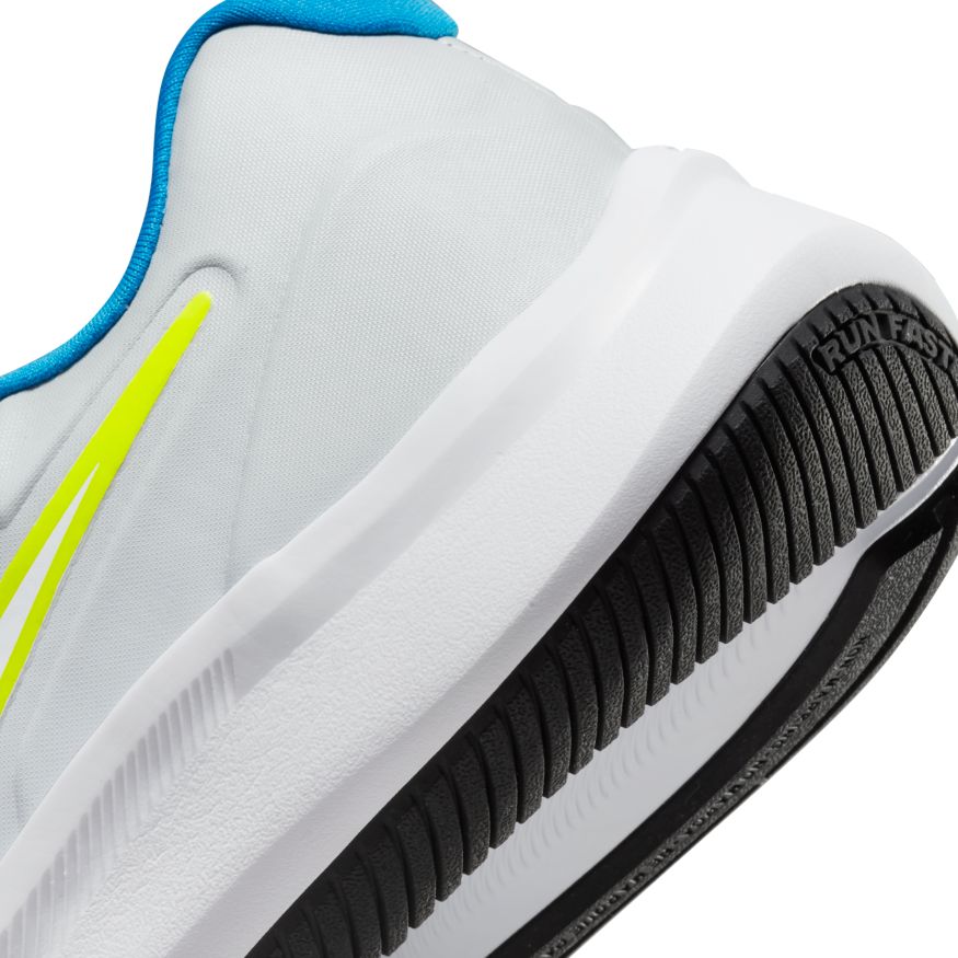 N-Q129 (Nike star runner 3 grey fog/white/photo blue/atomic green) 52294092 NIKE