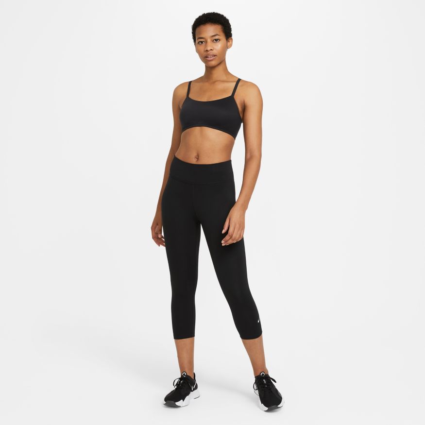 NA-N32 (W nike one dri-fit capri tights black/white) 102193325 NIKE