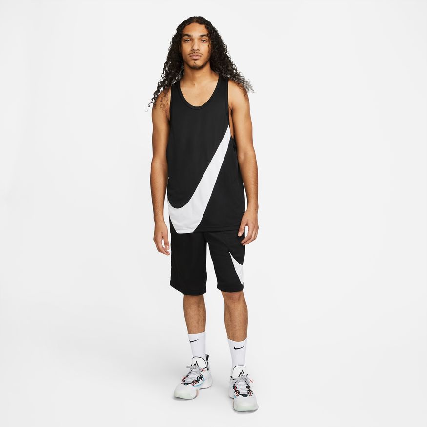 NA-P35 (Men nike drifit crossover jersey black/white) 22293069 NIKE