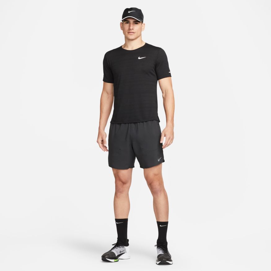 NA-I37 (M nike drifit stride 7 inch shorts black/reflective silver) 52293836 NIKE